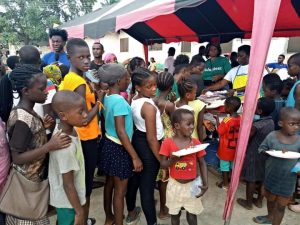 Food relief to the children